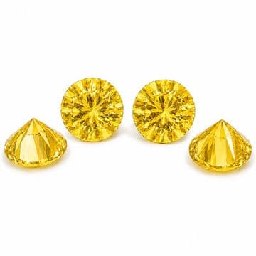 Citrine, EIMASS® Premium Zircon Diamonds – High-Quality Synthetic Gems for Jewellery, Craft