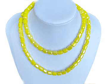 Citrine Yellow Beads, EIMASS® Faceted Crystal Necklace Beads, Bracelet Beads #14