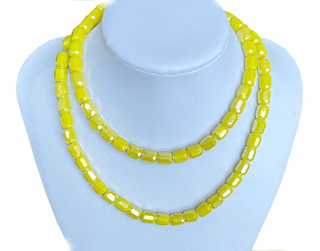 Citrine Yellow Beads, EIMASS® Faceted Crystal Necklace Beads, Bracelet Beads #14
