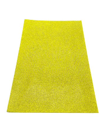 Citrine Yellow Self-Adhesive Crystal Mesh, EIMASS® Rhinestone Sheet