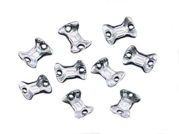 Clear Crystal Bow Tie, EIMASS Resin Crystals, Sew or Glue on Flat Back Rhinestones