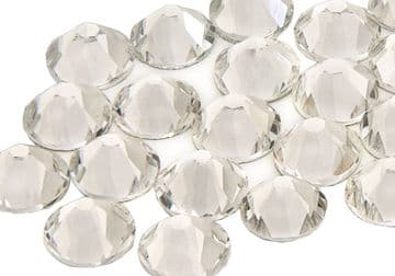 Clear Crystal, EIMASS® 7747 Range Flat Back Hot Fix Glass Crystals - Small Packs