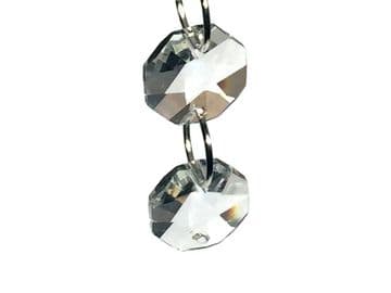 Clear Crystal Octagon, EIMASS® Chandelier Parts Accessories, Sun Catcher