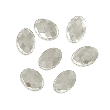 Clear Crystal Oval, EIMASS® Acrylic Flat Back Rhinestones