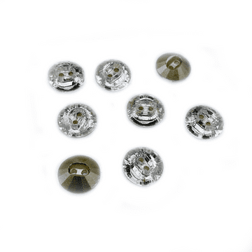 Clear Crystal Round Buttons, EIMASS® Exquisite Range Cut Glass Sewing Buttons