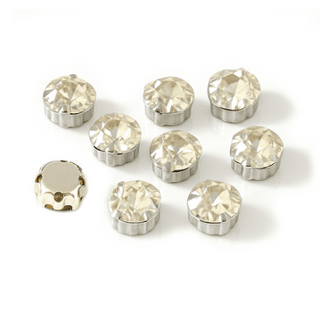 Clear Crystal Silver Setting Rose Montees, EIMASS® 3555 Range Single Claw Crystals