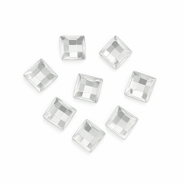 Clear Crystal Square, EIMASS® Acrylic Flat Back Rhinestones