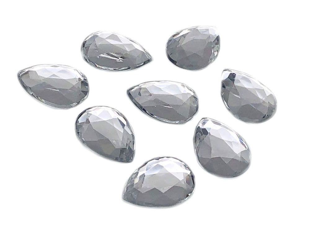 Clear Crystal Teardrop EIMASS Acrylic Flat Back Rhinestone