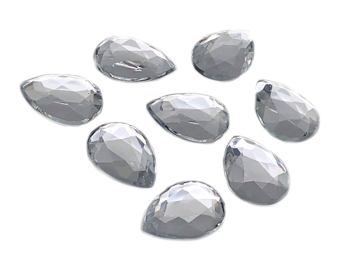 Clear Crystal Teardrop EIMASS Acrylic Flat Back Rhinestone