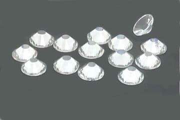 Clear Crystals, EIMASS® Unfoiled Flat Back Rhinestones, Non Hot Fix Gems