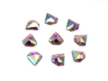Crystal AB Diamond Hot Fix (5mm), (7mm), EIMASS® 7737 Tiny Glass Crystals
