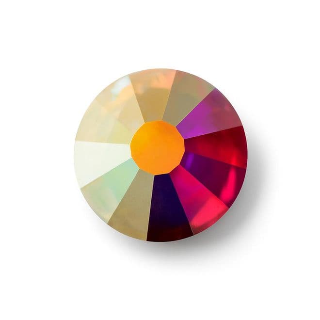 Crystal AB, EIMASS® 7787 Flat-Back Non-Hot Fix Glass Crystals