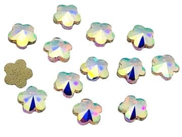 Crystal AB Flower (6mm), EIMASS® 8830 Tiny Glass Crystals - Nail Art