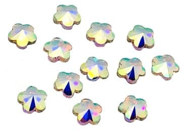 Crystal AB Flower Hot Fix (5mm), EIMASS® 7737 Tiny Glass Crystals