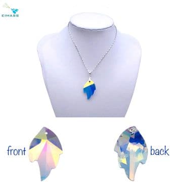 Crystal AB Leaf - EIMASS® Crystal Pendants – High-Quality Glass Charms for Craft Jewellery