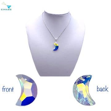 Crystal AB Moon - EIMASS® Crystal Pendants – High-Quality Glass Charms for Craft Jewellery