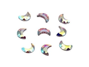 Crystal AB Moon Hot Fix (3x6mm), (4x8mm), EIMASS® 7737 Tiny Glass Crystals