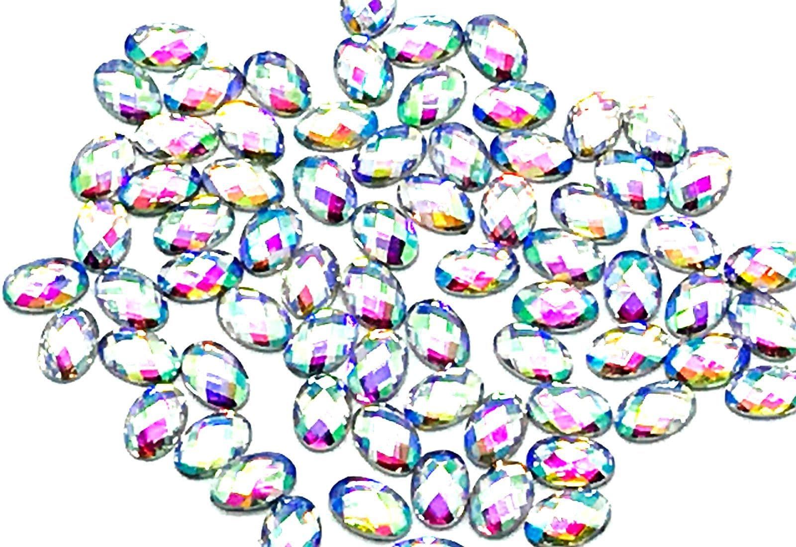 EIMASS Exquisite 8898 Range Hot Fix Star Cut Glass Crystals – Multi-Colored, Various Sizes