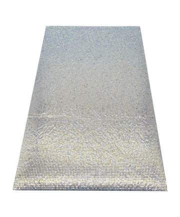 Crystal AB Self-Adhesive Crystal Mesh, EIMASS® Rhinestone Sheet
