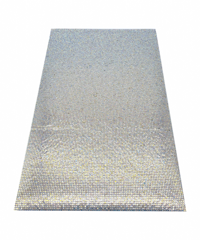 Crystal AB Self-Adhesive Crystal Mesh, EIMASS® Rhinestone Sheet