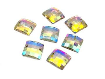 Crystal AB Square Chessboard , EIMASS® 8868 Exquisite Range Sew on Glue on Flat Back Crystals