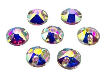 Crystal AB Star Cut, EIMASS® 8868 Exquisite Range Sew or Glue on Flat Back Crystals