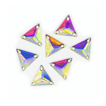 Crystal AB Triangle, EIMASS® Resin Crystals, Sew on Glue on Stones