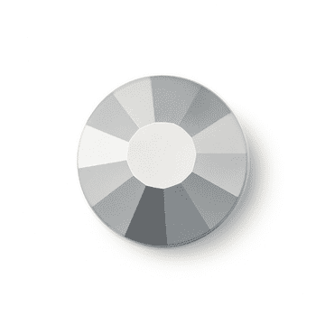 Crystal Hematite Silver, EIMASS® 7747 Range Hot Fix Flat Back Glass Crystals - Small Packs