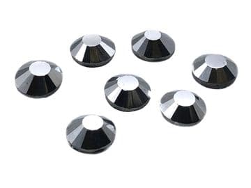 Crystal Hematite Silver, EIMASS® 7767 Range Flat Back Hot Fix Glass Crystals - Small Packs