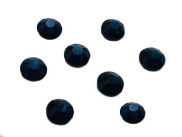 Dark Sapphire, EIMASS® 7767 Range Flat Back Hot Fix Glass Crystals - Small Packs