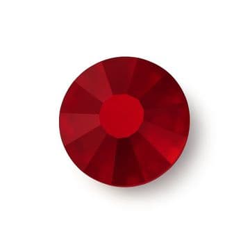 Dark Siam Ruby, EIMASS® 7747 Range Hot Fix Flat Back Glass Crystals - Small Packs