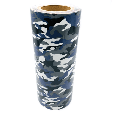 Denim Camo Iron On Heat Transfer Vinyl, EIMASS® Premium Quality PU Garment Vinyl