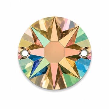 Dusky Flare, EIMASS® Resin Round Sew Or Glue On Crystals, Flat Back Rhinestones