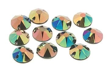 Dusky Flare, EIMASS® Resin Round Sew Or Glue On Crystals, Flat Back Rhinestones