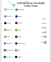 EIMASS Resin Non Hot fix Flat Back Rhinestones