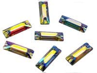 EIMASS Resin Oblong shape Sew or Glue on Flat Back Crystals