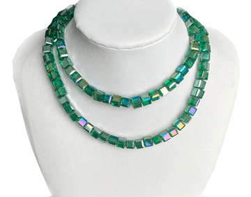 Emerald AB Beads, EIMASS® Faceted Crystal Necklace Beads, Bracelet Beads #26