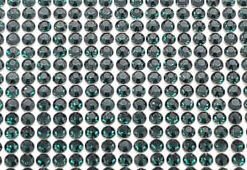 Emerald Dark Green Hot Fix Rhinestone Mesh, EIMASS® Crystal Mesh, Rhinestone Transfer Sheet