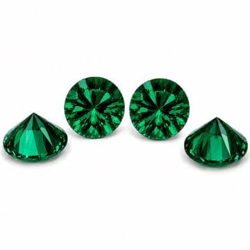 Emerald, EIMASS® Premium Zircon Diamonds – High-Quality Synthetic Gems for Jewellery, Craft
