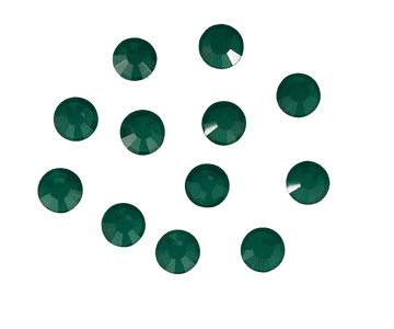 Emerald Green, EIMASS® 7767 Range Flat Back Hot Fix Glass Rhinestones