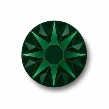 Emerald Star Cut, EIMASS® 8878 Exquisite Non Hot Fix Flat Back Crystals, Global Brand