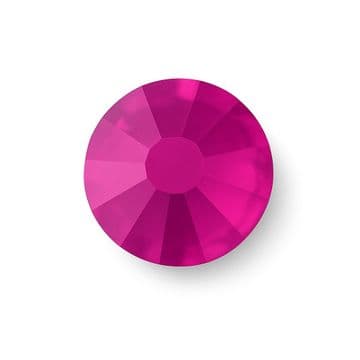 Fuchsia Pink, EIMASS® 7787 Foiled Flat-Back Non-Hot Fix Glass Crystals