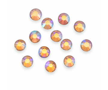 Gold AB, EIMASS® 7767 Range Flat Back Hot Fix Glass Rhinestones