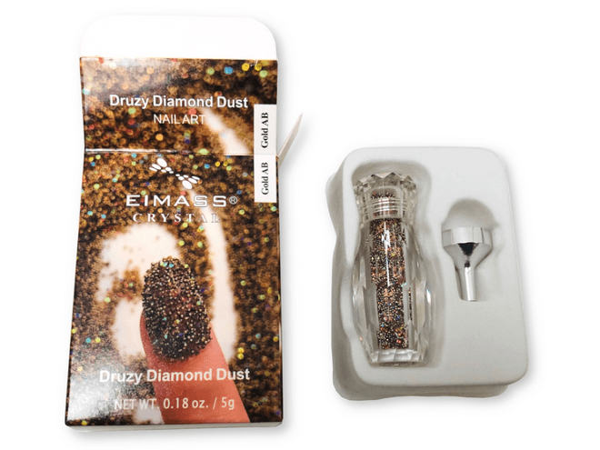 EIMASS Druzy Diamond Dust Nail Art Gems | Crushed Crystal Glitter for Nails