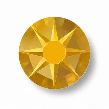 Gold AB Star Cut, EIMASS® 8878 Exquisite Non Hot Fix Flat Back Crystals, Global Brand