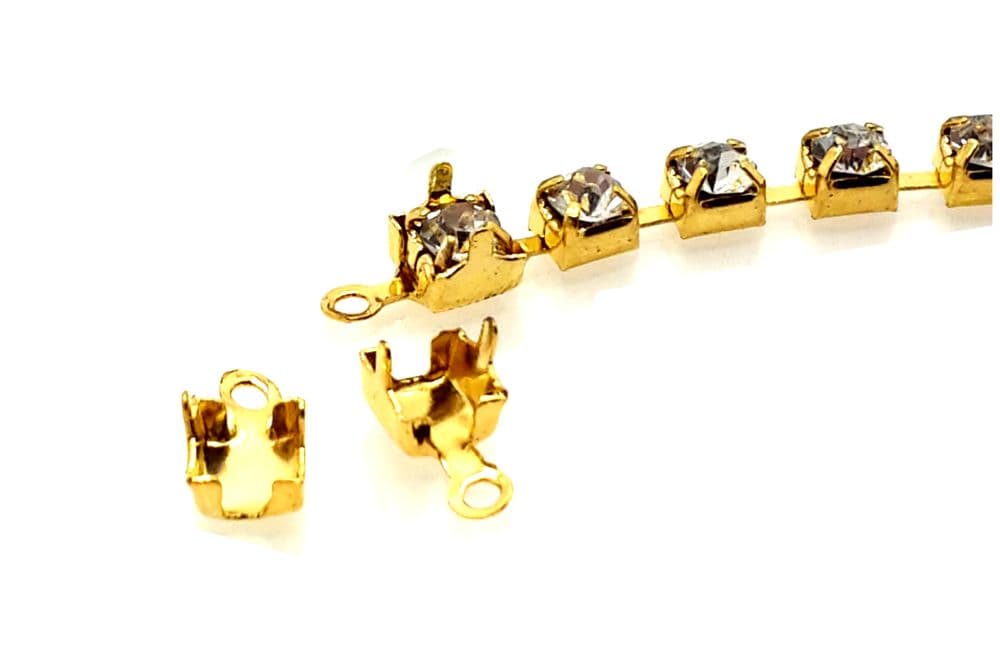 Gold Chain End Connectors