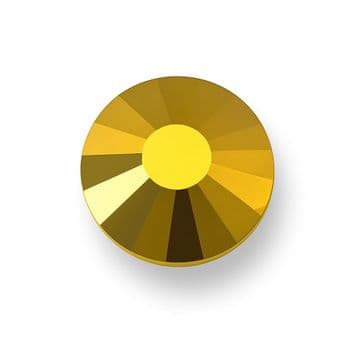 Gold Hematite, EIMASS® 7747 Range Hot Fix Flat Back Glass Crystals - Small Packs
