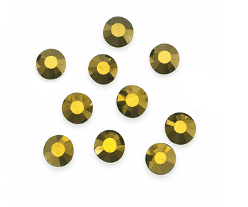 Gold Hematite, EIMASS® 7767 range Flat Back Hot Fix Glass Crystals