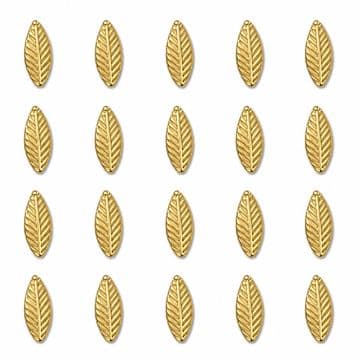 Gold Leaf Hotfix Studs, EIMASS® Hotfix Flat Back Copper Studs for Embellishment
