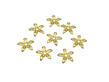 Gold Mesh Flower, EIMASS® Sew or Glue on Filigree Embellishments